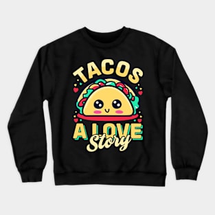 Tacos A love Story Crewneck Sweatshirt